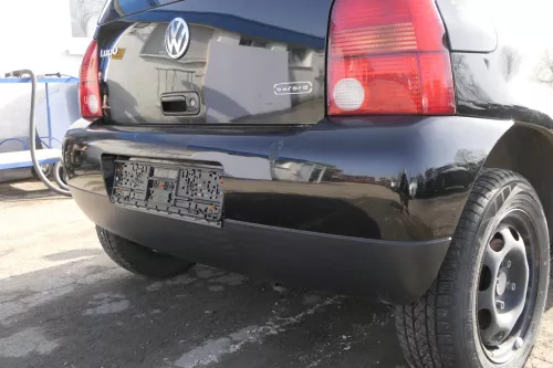VW Lupo Stoßstange hinten Heckstoßstange Stoßfänger schwarz  (154944)