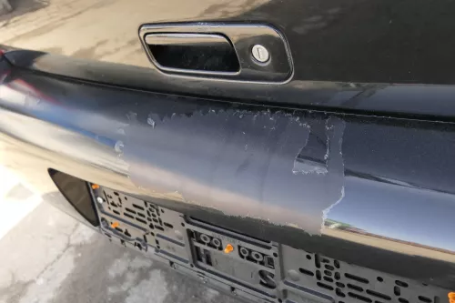 VW Lupo Stoßstange hinten Heckstoßstange Stoßfänger schwarz  (154944)