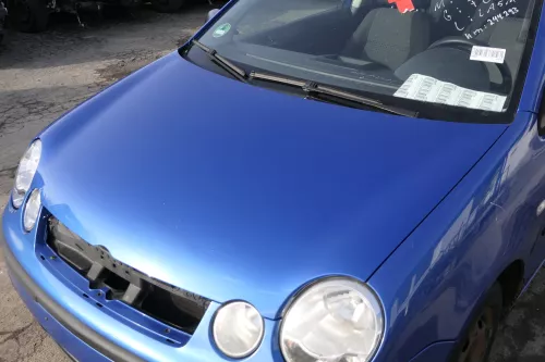 VW Polo 9N Motorhaube Klappe vorne blau LA5M bisca.Bj.2004 (154954)