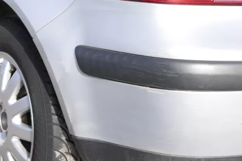 VW Golf 4 Limousine Stoßstange hinten Heckstoßstange Stoßfänger silber grau (155189)