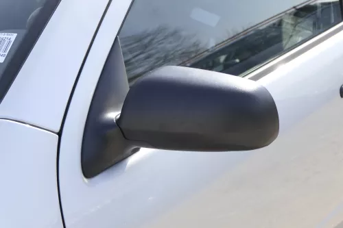 Skoda Fabia 6Y mechanischer Spiegel Außenspiegel links schwarz Glas