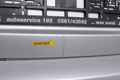 Skoda Fabia 6Y6 Schrägheck Heckklappe Kofferraumklappe hinten grau silber LF7T (155359)