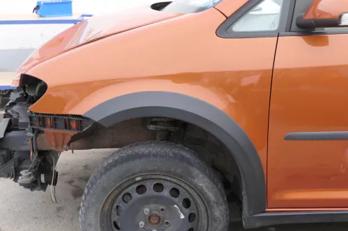 VW Touran 1T Kotflügel vorne links orange LA3U Cross Facelift