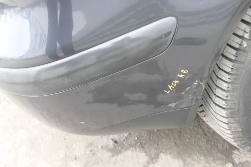 VW Golf 4 Limousine Stoßstange hinten Heckstoßstange Stoßfänger blau grau LC7V (155501)