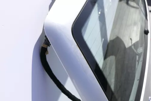 VW Lupo 6X Heckklappe Klappe Kofferraumklappe Scheibe silber LR7X (155579)