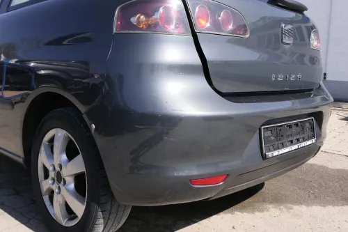 Seat Ibiza 6L Stoßstange Heckstoßstange hinten grau LS7Z Facelift (155689)