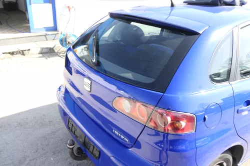 Seat Ibiza 6L Heckklappe Klappe hinten Kofferraumklappe blau LS5G ohneBremsleuch (155718)