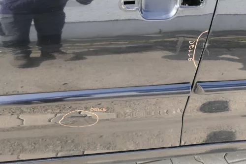 VW Polo Variant Kombi 6Kv oder Caddy 9Kv Tür vorne links schwarz L041 ohneAnbaut (155753)