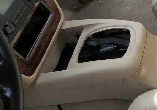 VW Passat 3BG Mitteltunnel für Aschenbecher hinten Verkleidung Schaltknauf beige