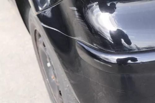 VW Polo 9N 9N3 Stoßstange Heckstoßstange hinten schwarz L041 uni black Spoiler (155951)