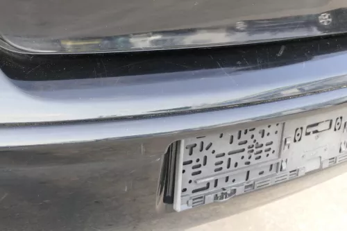 VW Polo 9N 9N3 Stoßstange Heckstoßstange hinten schwarz L041 uni black Spoiler (155951)