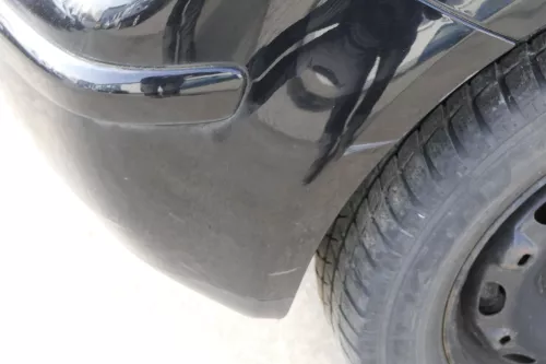 VW Polo 9N 9N3 Stoßstange Heckstoßstange hinten schwarz L041 uni black Spoiler (155951)