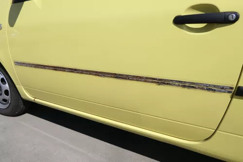 VW Lupo Seat Arosa Tür vorne links Fahrertür gelb LD1B (mechanischer Fensterhebe (155957)