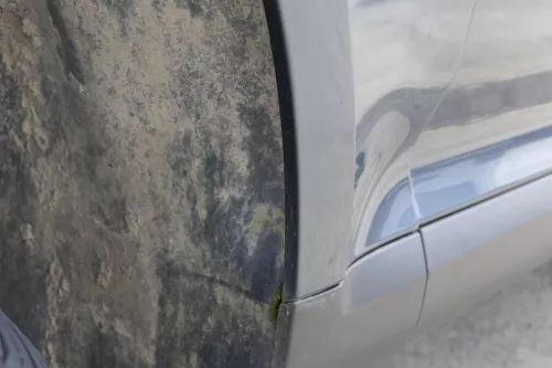 VW Touareg 7L Kotflügel vorne links grau LD7U original (156011)