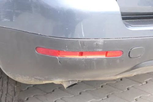 VW Touareg 7L Stoßstange hinten Heckstoßstange Stoßfänger grau LD7U Spoiler (156017)