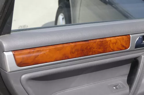 VW Touareg 7L Aschenbecher Mitteltunnel Tunnel Holz Dekor Wurzelnuss Abdeckung T (156036)