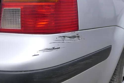 VW Golf 4 Kombi Avant Stoßstange hinten Heckstoßstange Stoßfänger silber LA7W (156169)