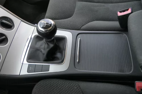 VW Passat 3C Mittelkonsole Verkleidung um Radio Abdeckung Dekor titan silber 45T (156251)