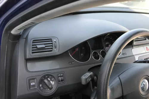 VW Passat 3C Mittelkonsole Verkleidung um Radio Abdeckung Dekor titan silber 45T (156251)