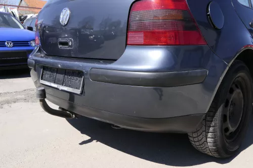 VW Golf 4 Limousine Stoßstange hinten Heckstoßstange Stoßfänger blau grau LC7V c (156271)