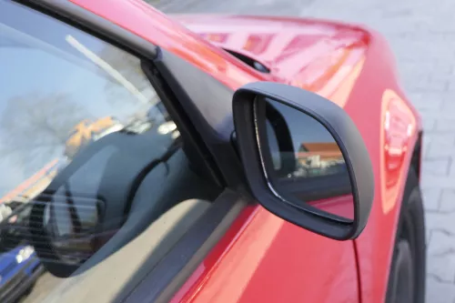 VW Golf 4 Bora manueller Spiegel vorne rechts Außenspiegel schwarz matt Glas (156317)