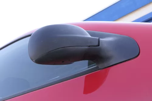 VW Golf 4 Bora manueller Spiegel vorne rechts Außenspiegel schwarz matt Glas (156317)