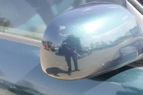 Audi A4 B5 Spiegel Außenspiegel rechts elektrisch grün LZ6U (156426)