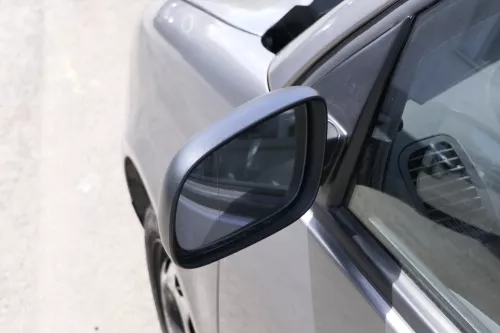 VW Lupo Arosa manueller Spiegel Außenspiegel links manuell schwarz matt großer (156850)