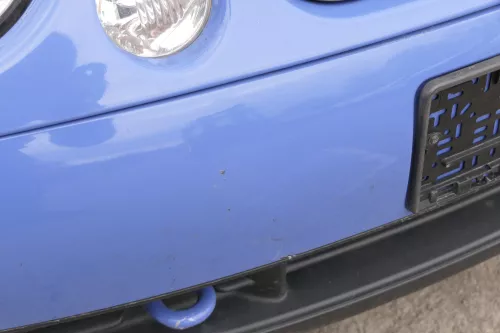 VW Lupo Stoßstange vorne Frontstoßstange Stoßfänger blau softblau LR5A vorn (156882)