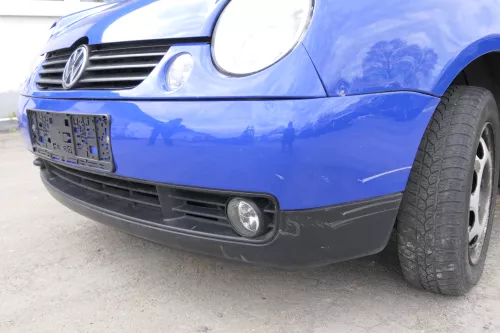 VW Lupo Stoßstange vorne Frontstoßstange Stoßfänger blau jazzblue LW5Z vorn (156899)