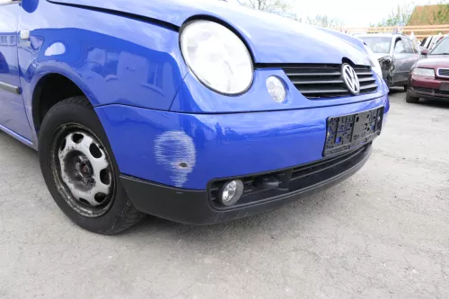 VW Lupo Stoßstange vorne Frontstoßstange Stoßfänger blau jazzblue LW5Z vorn (156899)