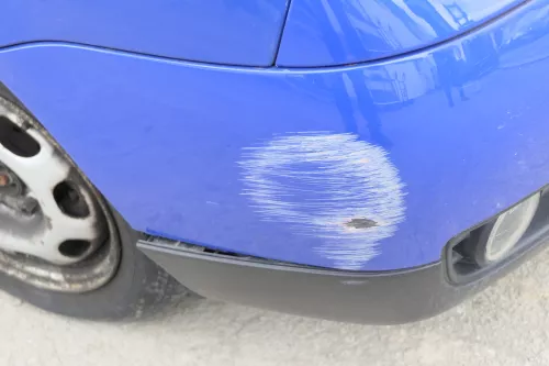 VW Lupo Stoßstange vorne Frontstoßstange Stoßfänger blau jazzblue LW5Z vorn (156899)