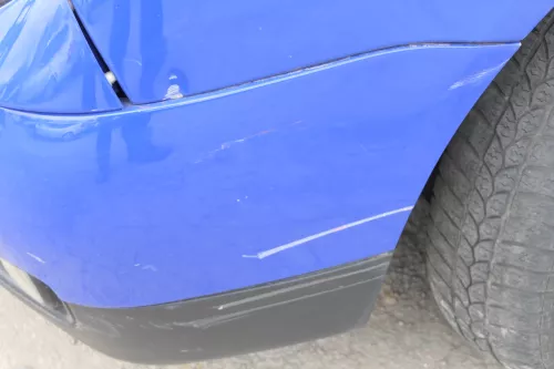 VW Lupo Stoßstange vorne Frontstoßstange Stoßfänger blau jazzblue LW5Z vorn (156899)