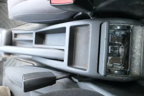 Audi A3 8L Mitteltunnel hinten Verkleidung um Handbremse Konsole schwarz