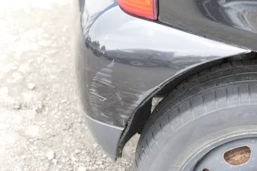 VW Lupo Stoßstange hinten Heckstoßstange Stoßfänger schwarz L041 (157176)