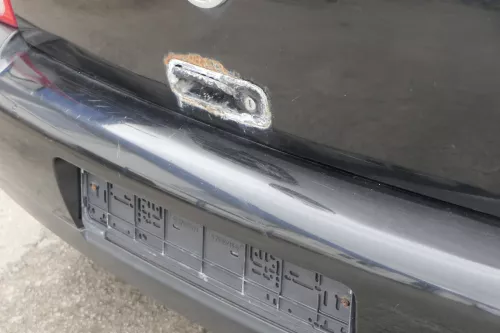 VW Lupo Stoßstange hinten Heckstoßstange Stoßfänger schwarz L041 (157176)