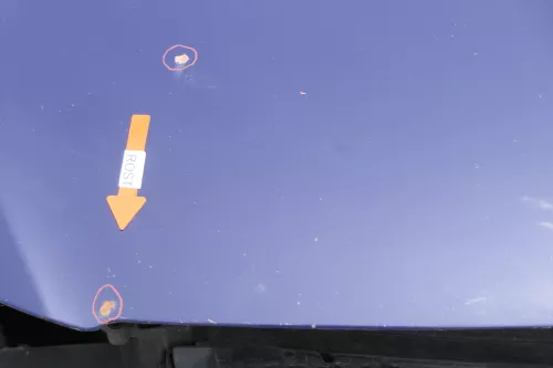 VW Passat 3C Motorhaube Klappe vorne vorn Haube blau LA5E (157199)