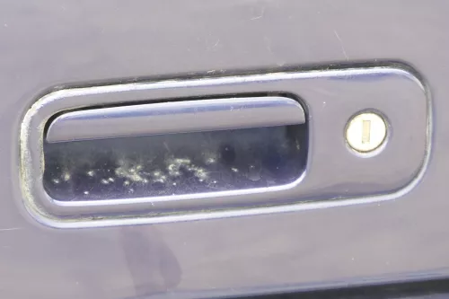 VW Polo 6N2 Heckklappe Klappe hinten Kofferraumklappe blau LB5N-ohne Anbauteil (157249)