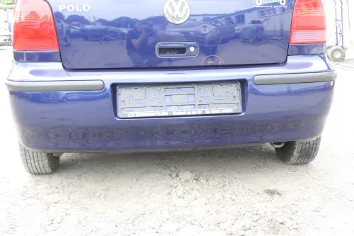 VW Polo 6N2 Stoßstange hinten Heckstoßstange Stoßfänger blau LB5N indigoblau b
