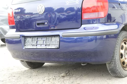VW Polo 6N2 Stoßstange hinten Heckstoßstange Stoßfänger blau LB5N indigoblau b (157250)