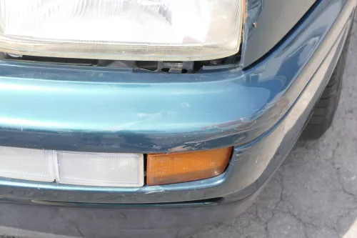 VW Golf 3 auch Cabrio Stoßstange vorne Stoßfänger vorn grün LC6P lackiert (157263)