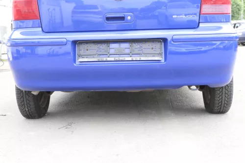 VW Polo 6N2 Stoßstange hinten Heckstoßstange Stoßfänger blau LA5C surf