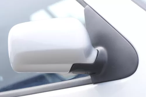 VW Polo 6N elektrischer elektrisch Spiegel Außenspiegel rechts silber LB7Z +Glas (157529)