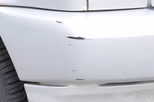 Polo 6N Stoßstange hinten NUR Oberteil der 2-geteilte Heckstoßstange silber LB7Z (157531)