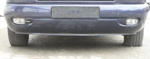 VW T4 Multivan Lange Version Stoßstange Frontstoßstange vorne blau LN5Y Nebelsch