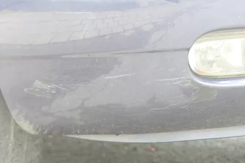 VW T4 Multivan Lange Version Stoßstange Frontstoßstange vorne blau LN5Y Nebelsch (157564)