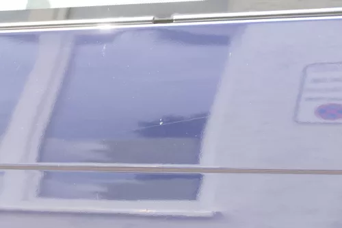 VW T4 Transporter Tür rechts Schiebetür mit Scheibe blau LN5Y Multivan Caravelle (157614)