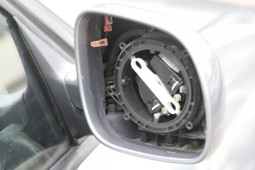 Audi A4 B5 Spiegel Außenspiegel rechts elektrisch silber grau LY7L (157626)