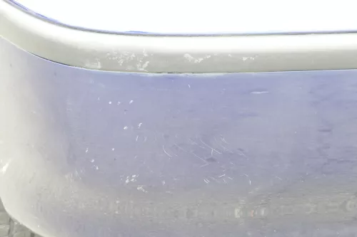 VW Polo 6N2 Stoßstange hinten Heckstoßstange Stoßfänger blau LB5N indigoblau t (157854)