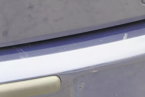 VW Polo 6N2 Stoßstange hinten Heckstoßstange Stoßfänger blau LB5N indigoblau t (157854)